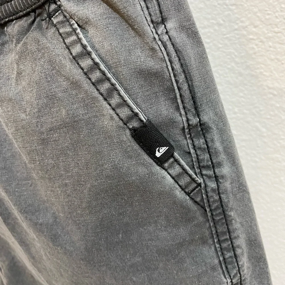 Quiksilver Boys Black Acid Wash Taxer Pull On Walk Shorts - Medium/12 - Picture 4 of 13